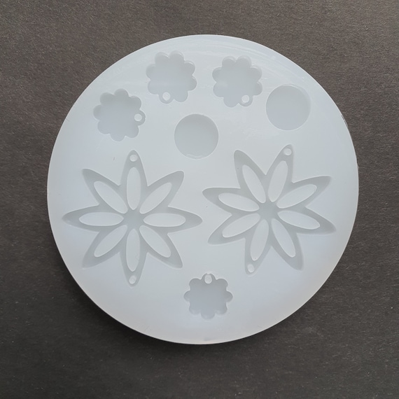 Silicone earrings mold mould for resin and epoxy