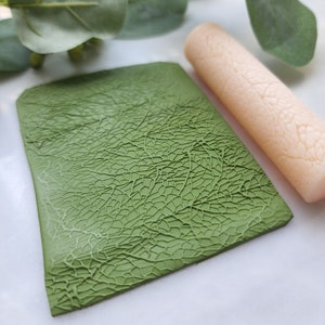 Polymer clay texture roller clay stamp 3D printed embossing "Leaf texture"