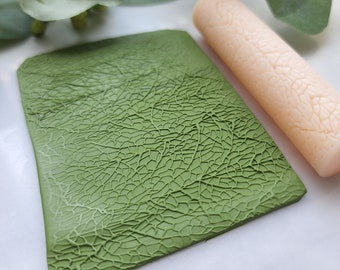 Leaf Texture Roller, 3D Printed Clay Stamp for Polymer Clay