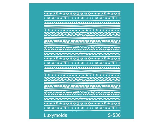 Silk screen stencil for polymer clay "Luxymolds" S-536