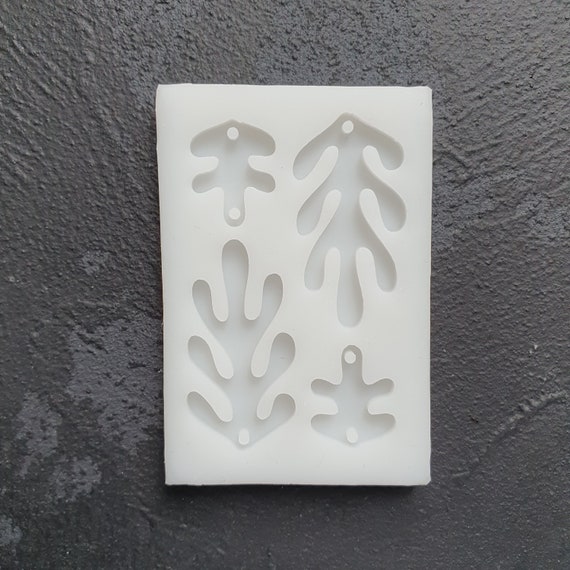 Coral Silicone earring mold Jewelry Resin mould for resin and epoxy
