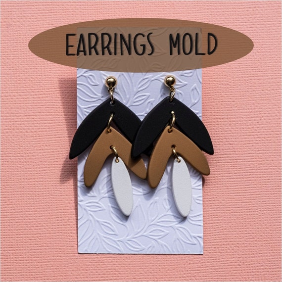 Silicone earrings mold mould for resin and epoxy
