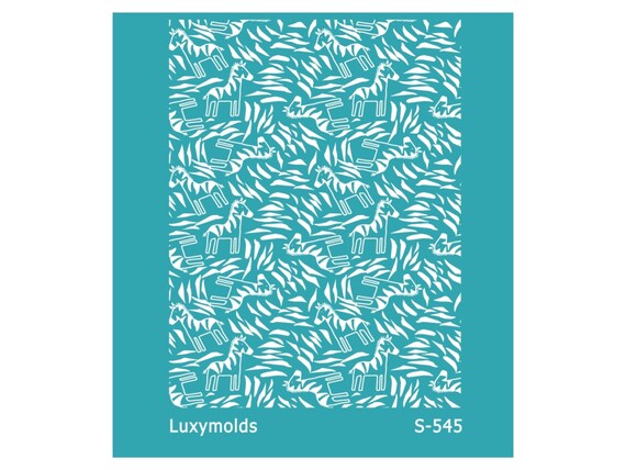 Silk screen stencil for polymer clay "Luxymolds" S-545