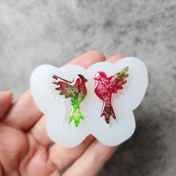 Bird Silicone earrings mold Jewelry resin mold