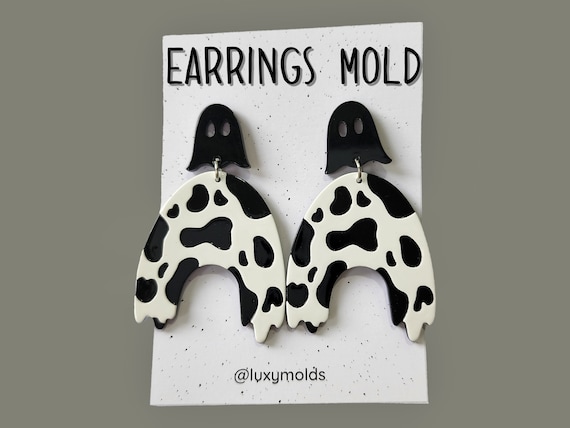 Silicone earrings mold / Silicone epoxy mold/Silicone earring moulds/Silicone UV resin molds/Arch silicone jewelry mold/Matte finished mold