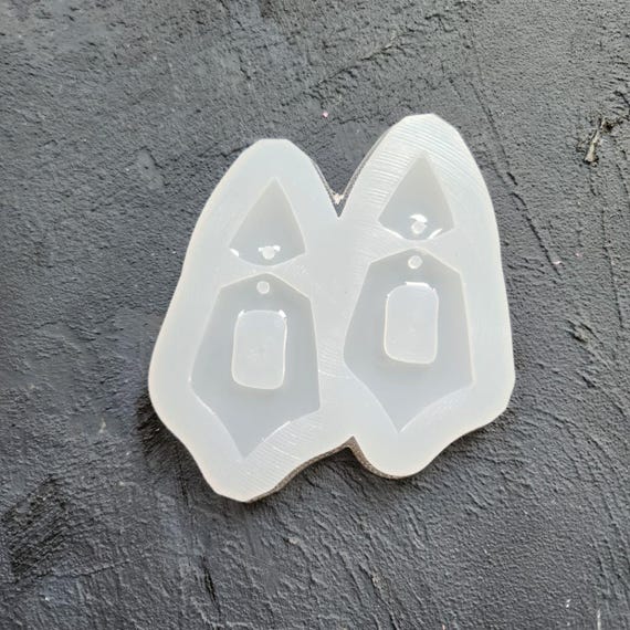 Silicone earrings mold Jewelry resin mold "Geometry" design epoxy mold Resin supplies