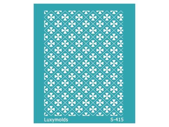 Silk screen stencil for polymer clay "Luxymolds" S-415