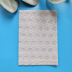 Polymer Clay Texture Fliese Texturmatte Tonstempel Polymer Clay Textur Schablonen “Fische” Design-Ton Textur Gummimatte T-416 Ton Zubehör
