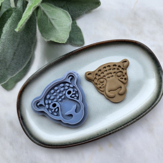 Polymer Clay cutters "Jaguar" Earrings sharp clay cutter stamp Summer cutters Earrings molds Polymer clay tool Clay supplies Animal cutters
