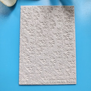 Polymer clay Texture tile Texture mat Clay stamp Polymer clay texture stencils &quot;Splash&quot; design clay texture Rubber mat T-384
