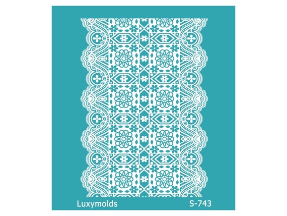 Silk screen stencil for polymer clay "Luxymolds" S-743