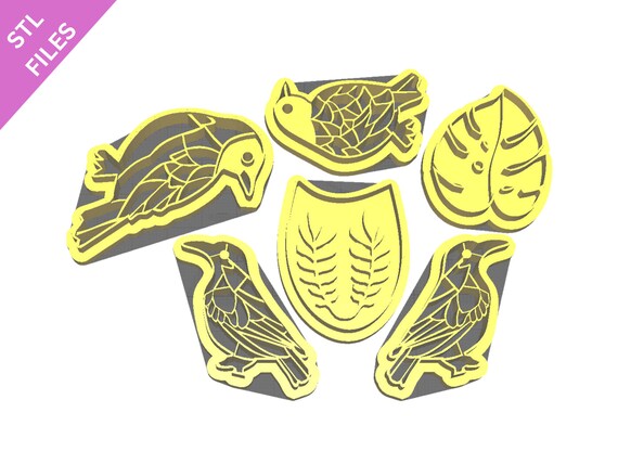Digital STL files for 3D printing Clay cutters Earrings sharp version cutters download files for resin machine