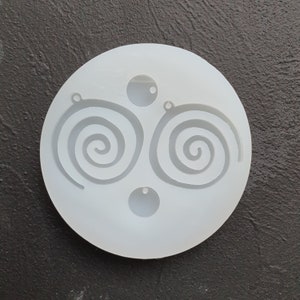 Silicone earring mold Spiral Abstract Jewelry Resin mould for resin and epoxy