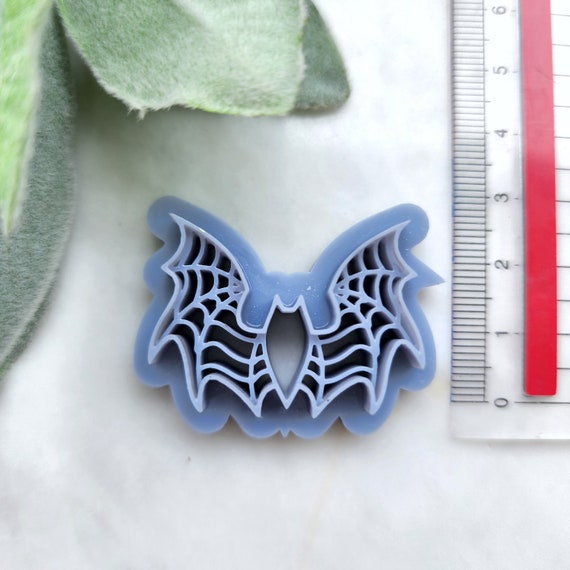 Halloween Polymer Clay cutters Stud earring clay cutters Earrings molds Polymer clay tool Bat Spider net sharp cutter stamp