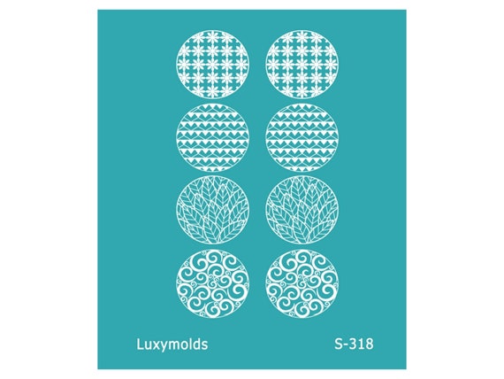 Silk screen stencil for polymer clay "Luxymolds" S-318