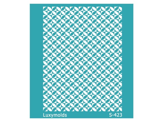 Silk screen stencil for polymer clay "Luxymolds" S-423