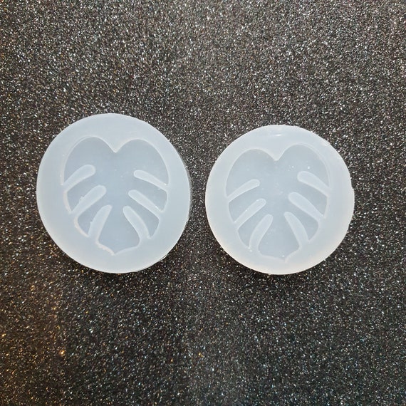 Pair Silicone earrings Monstera Leaves mold Jewelry Resin mould for resin and epoxy