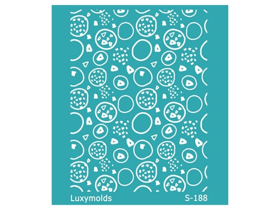 Silk screen stencil for polymer clay "Luxymolds" S-188