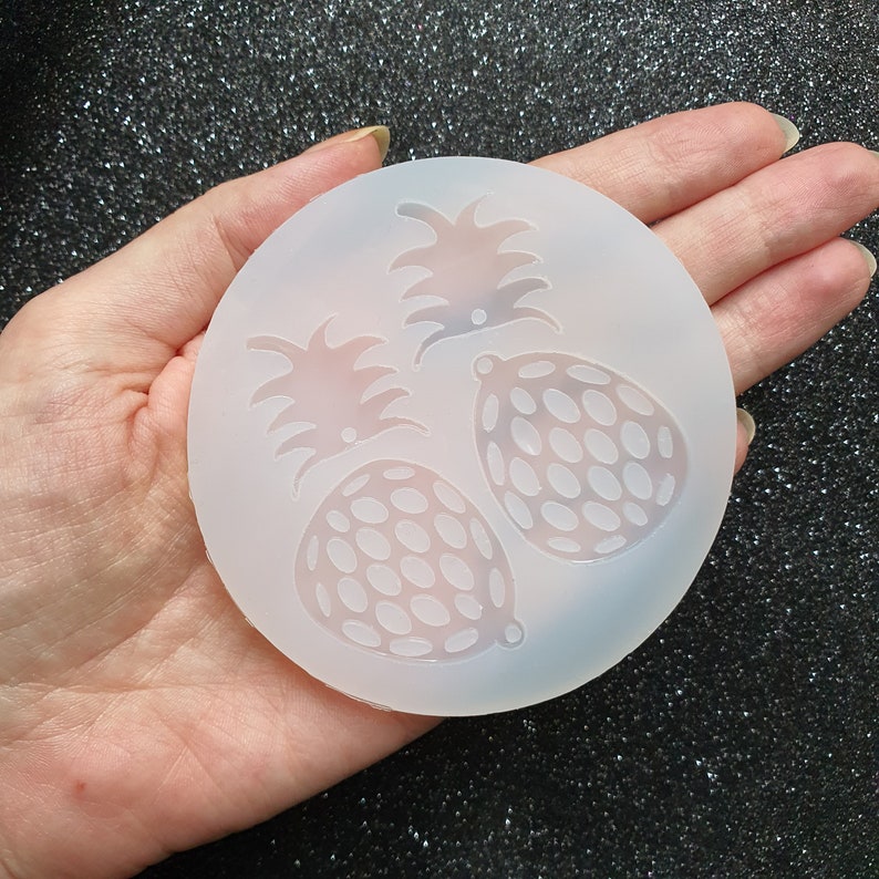 Pineapple Silicone earrings mold for resin and epoxy image 3
