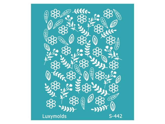 Silk screen stencil for polymer clay "Luxymolds" S-442