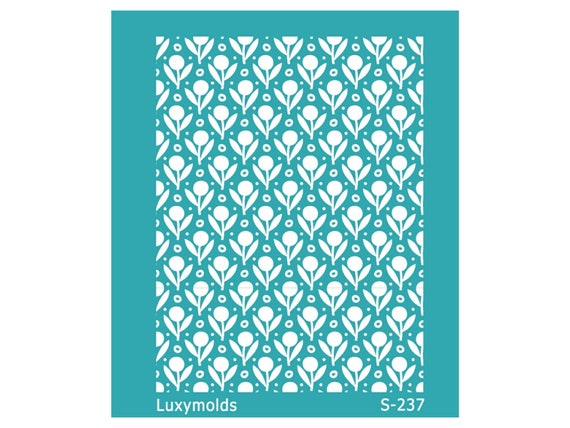 Silk screen stencil for polymer clay "Luxymolds" S-237