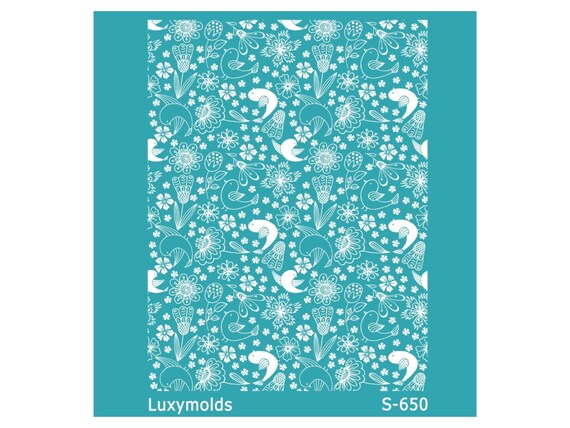 Silk screen stencil for polymer clay "Luxymolds" S-650