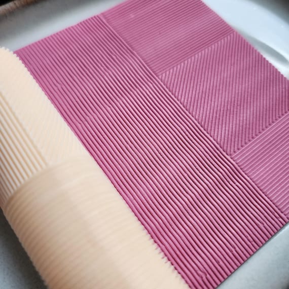 Polymer clay texture roller "Stripes" stamp 3D printed embossing clay tools supplies