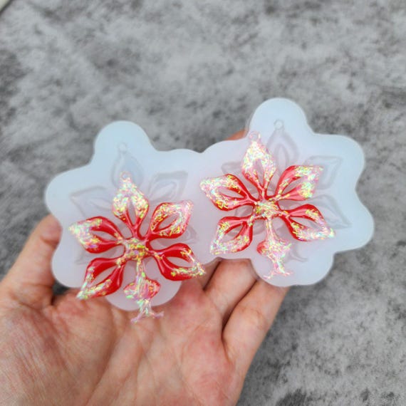 Silicone Flower "Orchid" Earrings Mold for Resin Jewelry Making