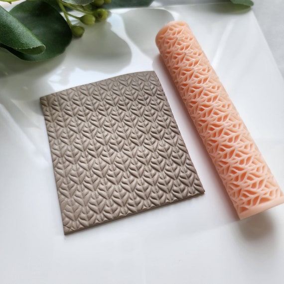 Polymer clay texture roller clay stamp 3D printed embossing