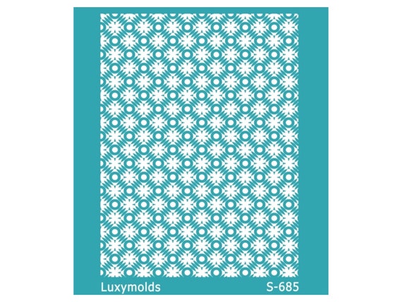 Silk screen stencil for polymer clay "Luxymolds" S-685