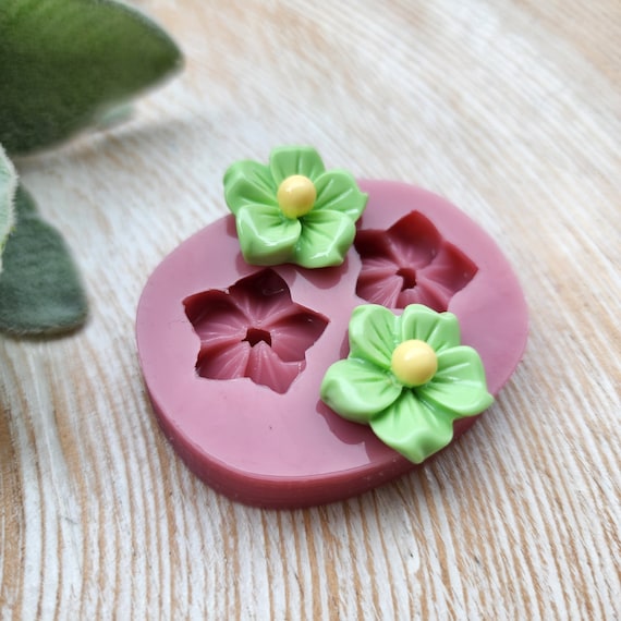 Silicone earrings mold / Silicone epoxy mold / Silicone stud earring moulds / Silicone UV resin molds / Flowers clay jewelry mold /Clay tool