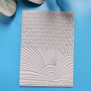 Polymer Clay Texture Fliese Texturmatte Clay Stempel Polymer Clay Texture Schablonen &quot;&quot;Geometryc&quot;&quot; Motive Clay Texture Rubber Matte T-427&quot;
