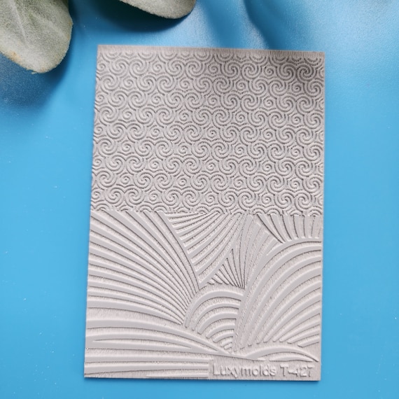 Polymer clay Texture tile Texture mat Clay stamp Polymer clay texture stencils "Geometryc" design clay texture Rubber mat T-427