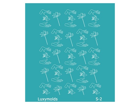 Silk screen stencil for polymer clay "Luxymolds" S-2