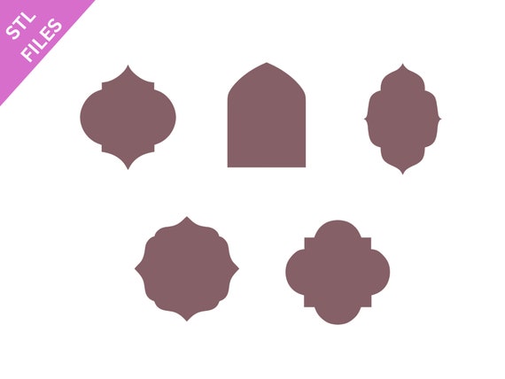 STL clay micro cutters files for 3D printing Sharp earring cutters Geometry Basic shapes Stud earrings download file for resin machine