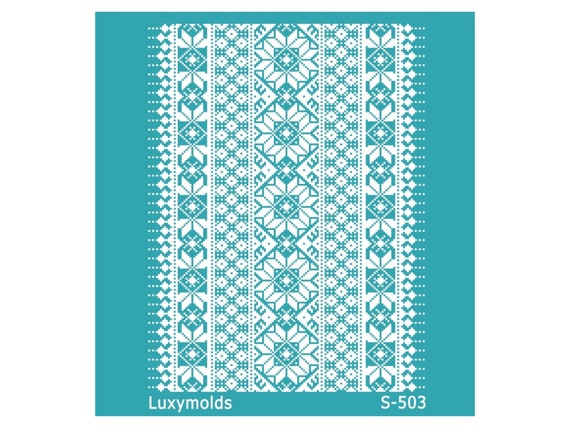 Silk screen stencil for polymer clay "Luxymolds" S-503