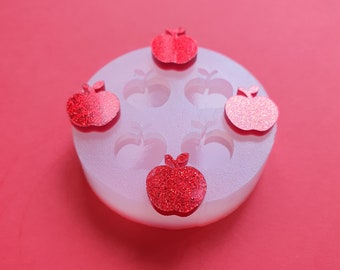 Apple Silicone earrings mold for resin and epoxy for stud earrings