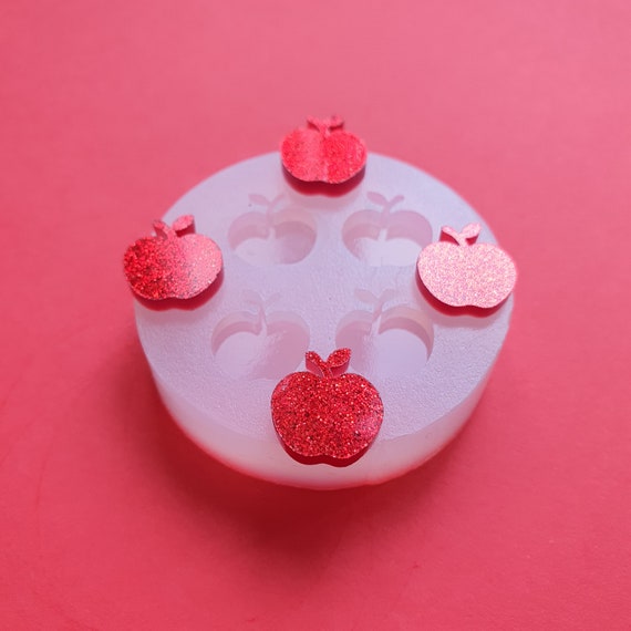 Apple Silicone earrings mold for resin and epoxy for stud earrings