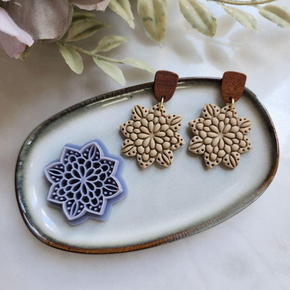 Polymer Clay cutters Flower Floral Earrings molds Polymer clay tools sharp cutter stamp Jewelry earrings cutters cutters Clay supplies