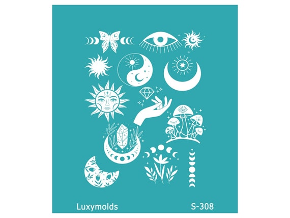 Silk screen stencil for polymer clay "Luxymolds" S-308