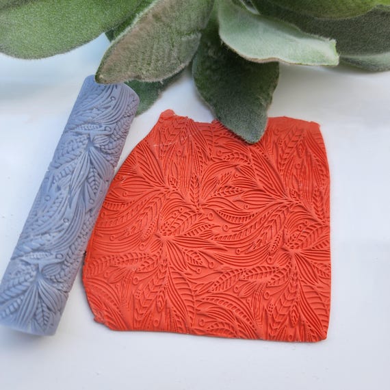 Polymer clay texture roller clay stamp 3D printed embossing