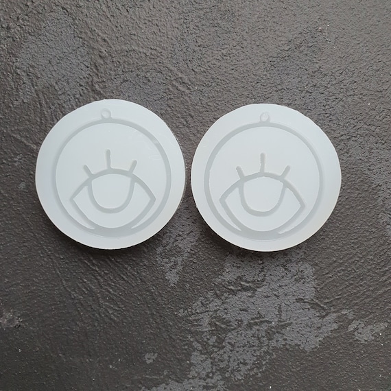 Pair of eyes Silicone earring mold Jewelry Resin mould for resin and epoxy