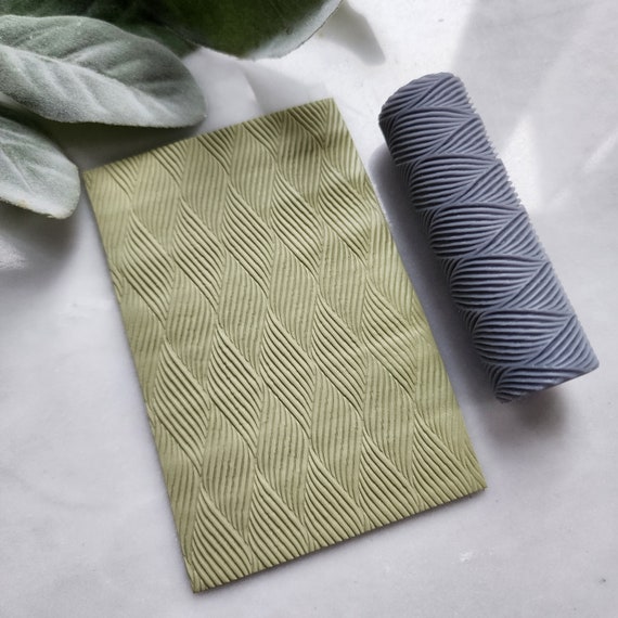 Polymer clay texture roller clay stamp 3D printed embossing tool "Waves texture" Clay tool Polymer clay supplies Jewelry supplies
