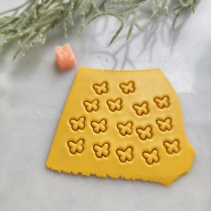 Micro cutter 6 mm &quot;Papillon&quot; Mini cutter en pâte polymère 3D print bijoux moules boucles d&#39;oreilles moule en argile