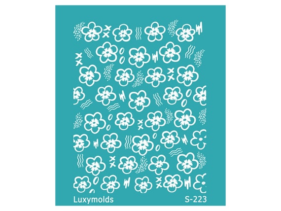 Silk screen stencil for polymer clay "Luxymolds" S-223