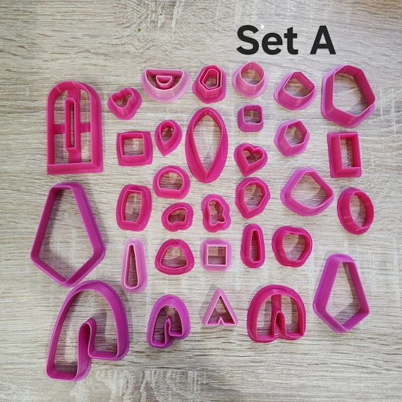 SALE! Big Cutter Sale – 30+ Shapes Set at a Great Price! Clay supplies, earrings cutters