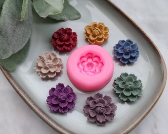 Polymer clay mold Silicone earrings mold &quot;Flower&quot; Summer mold mould for resin and polymer clay Polymer clay tool Clay cutter Clay texture