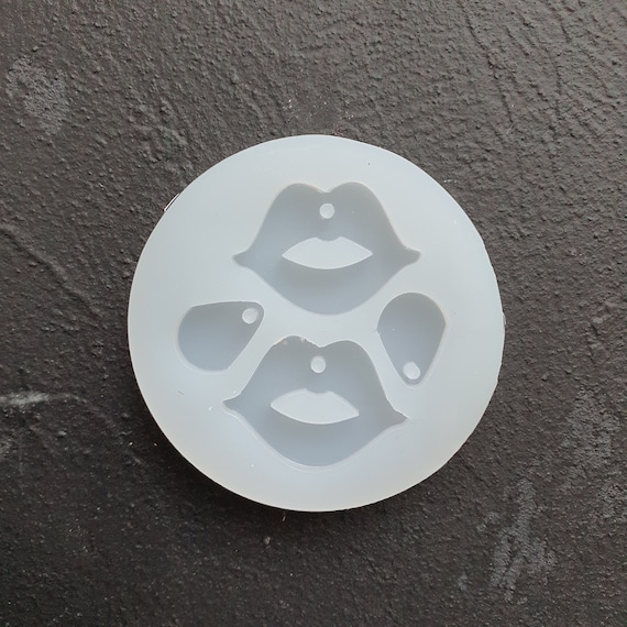 Silicone earring mold Woman lips Jewelry Resin mould for resin and epoxy