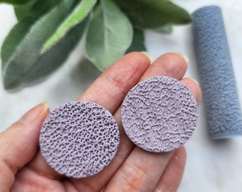 Leaf Vein Texture Roller for Polymer Clay, 3D Printed Embossing