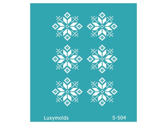 Silk screen stencil for polymer clay "Luxymolds" "Ukraine Vishivanka" S-504